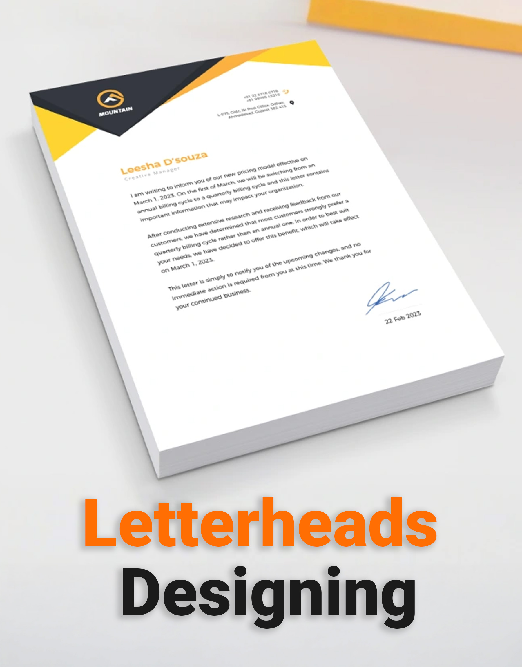 Letterheads Designing